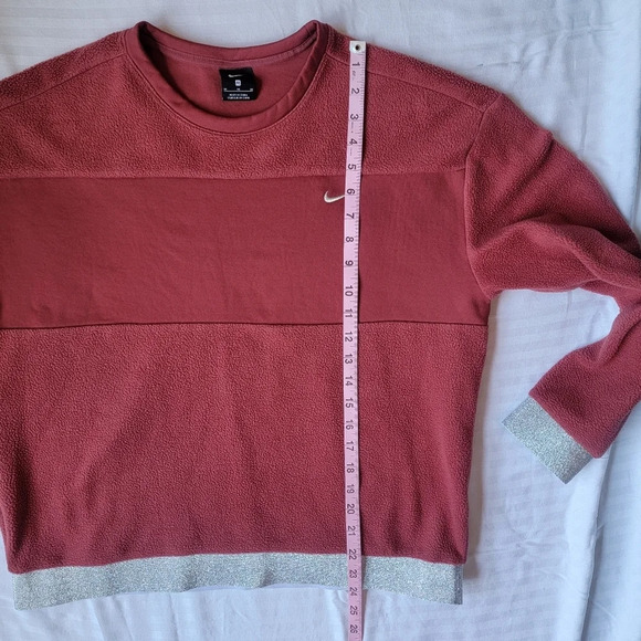 Nike Therma Icon Clash Fleece Crew Neck Sweatshirt Womens Medium M - Picture 11 of 11